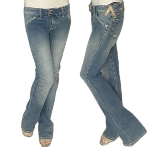 💜💜TWISTED HEART  BLING JEANS 26 X 35 - Picture 9 of 17